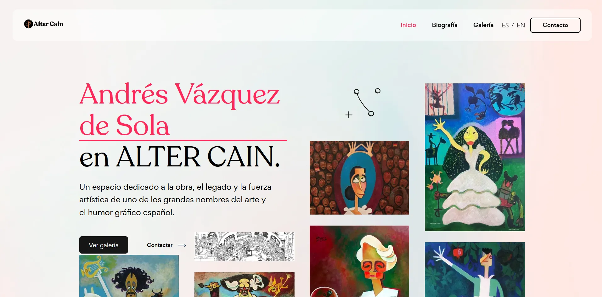 Captura del proyecto Altercain Galeria