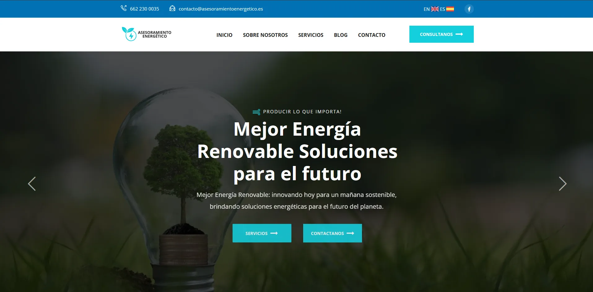 Captura del proyecto Asesoramiento Energético Granada
