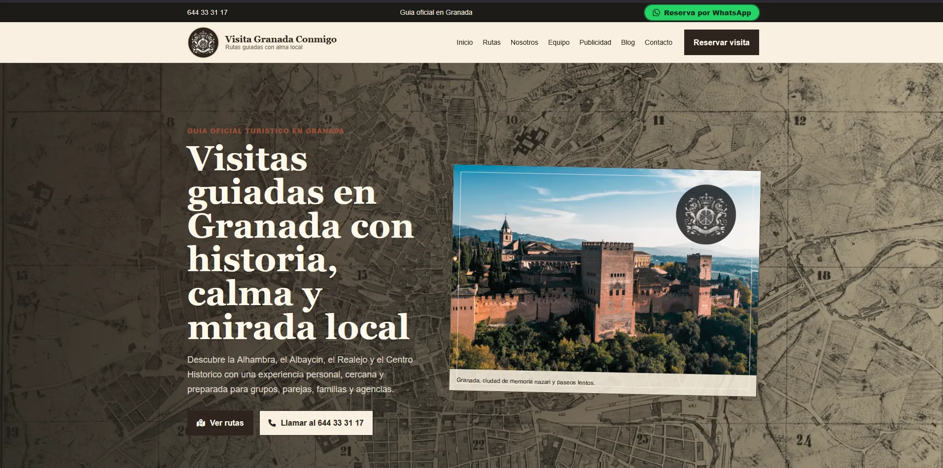 Captura del proyecto Visita Granada Con Migo